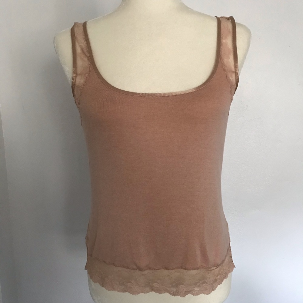 Banana Republic Peach lace Tank Top